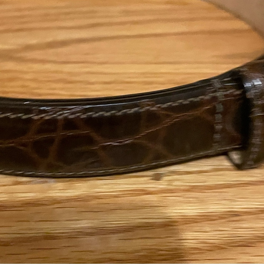 Nordstrom Italian Calfskin Leather Woman’s Belt Size M Made in USA Never Worn - Picture 8 of 16